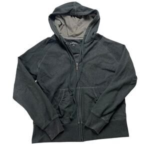 Eddie Bauer Hoodie Full Zip Jacket Long Sleeve‎ Grey Sweatshirt Women's Medium